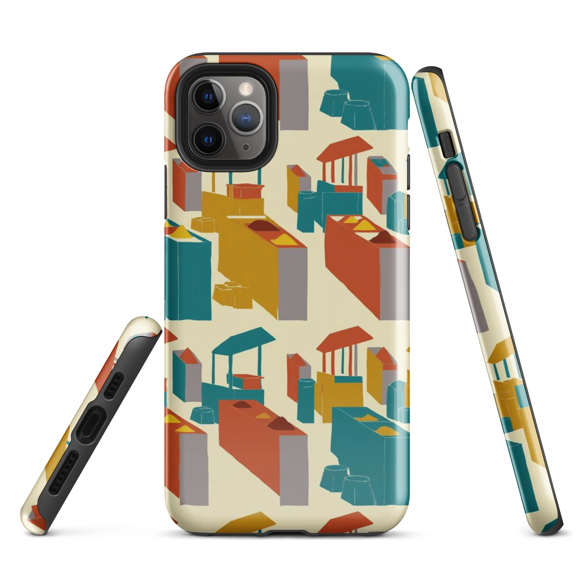 Market Geometry on Tough Case for iPhone® — Front