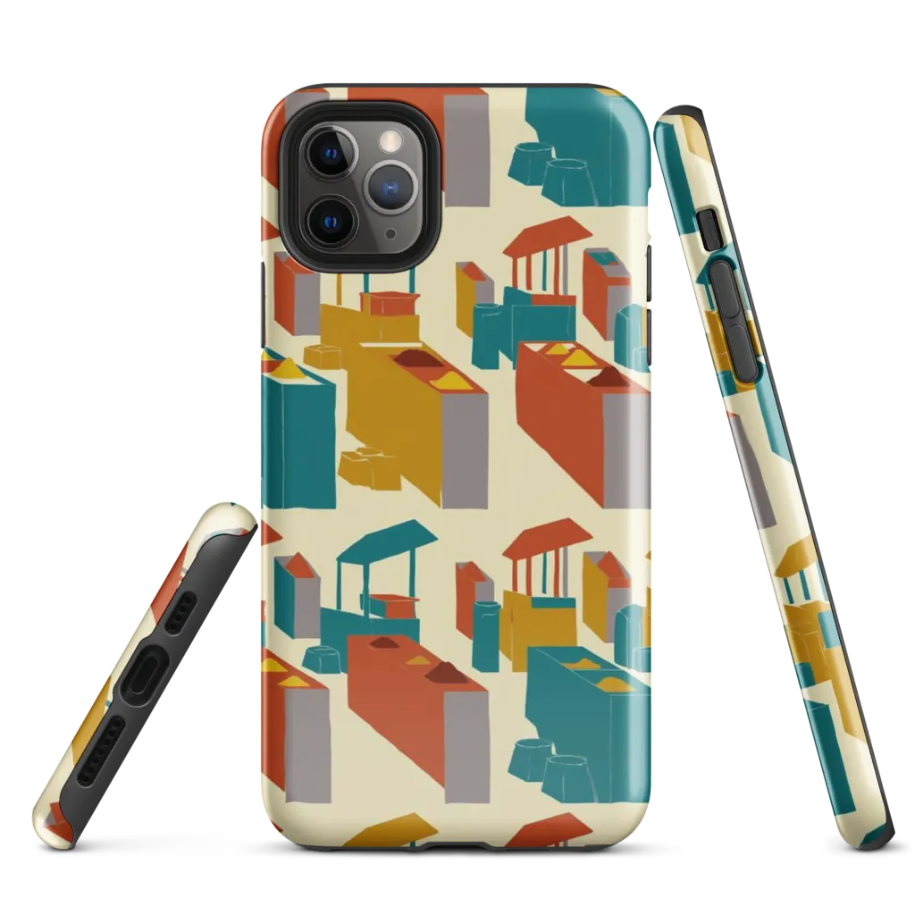 Market Geometry on Tough Case for iPhone® — Front
