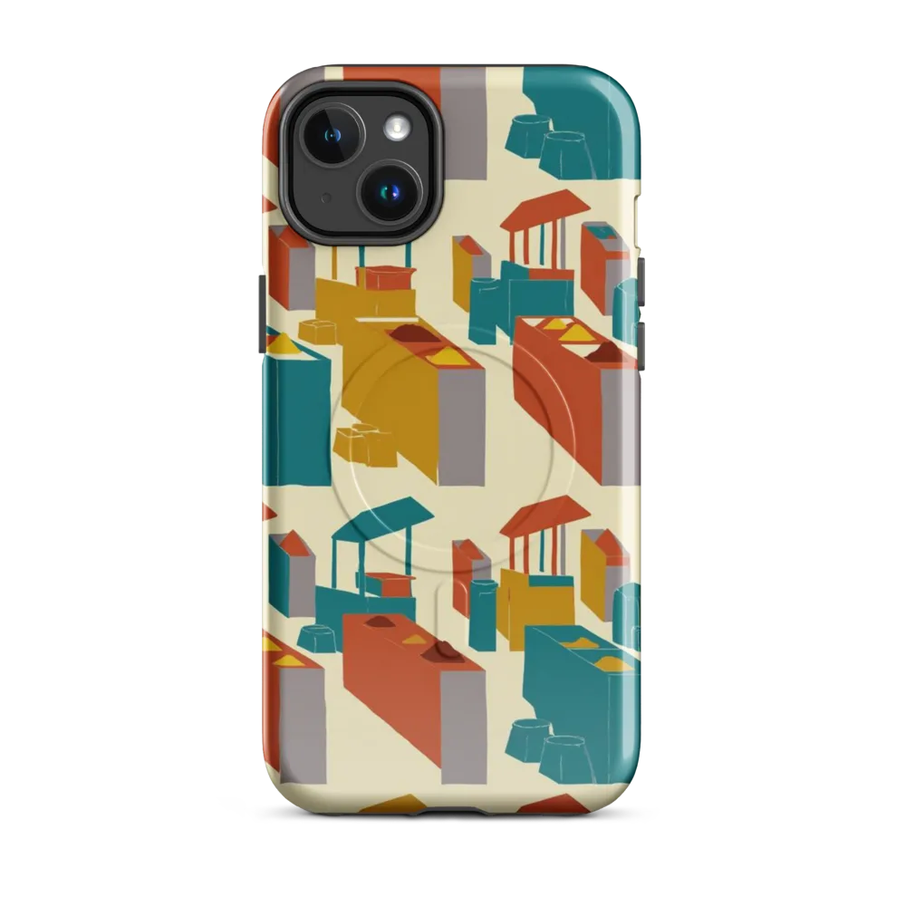 Market Geometry on MagSafe Tough Case for iPhone® — Front