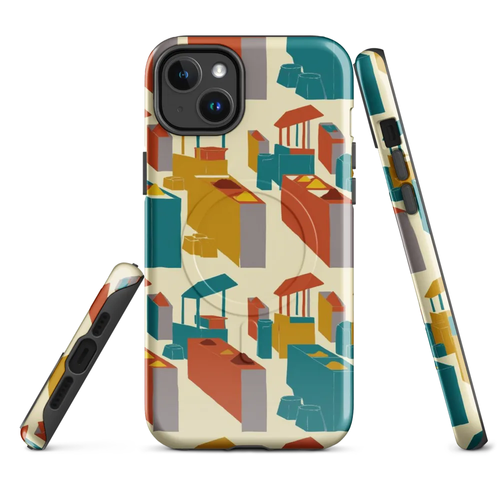 Market Geometry on MagSafe Tough Case for iPhone® — Front