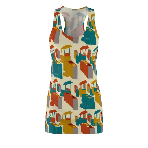 Market Geometry on a Racerback Dress