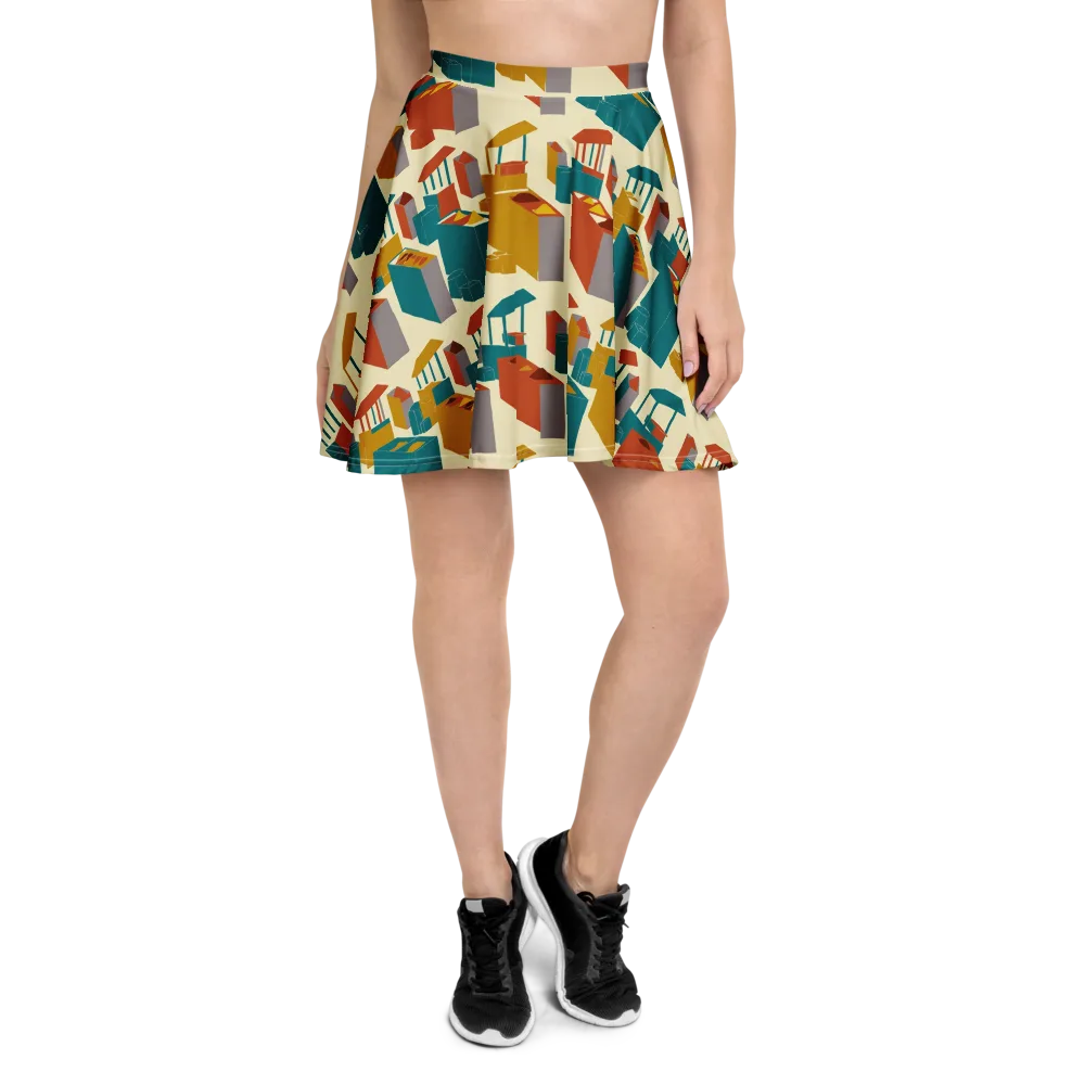 Market Geometry on Skater Skirt — Front