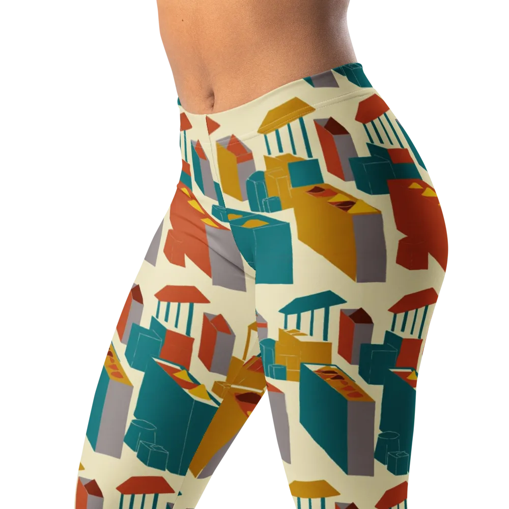 Market Geometry on Leggings — Left Front