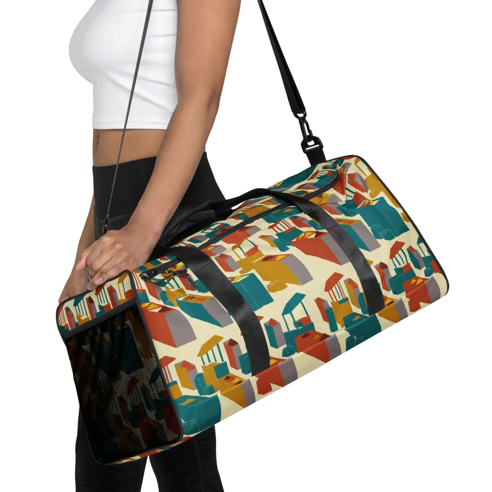 Market Geometry on Duffle Bag — Front