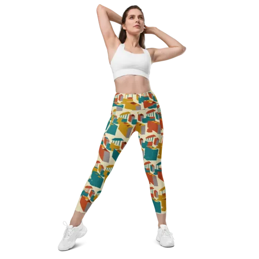 Market Geometry on a Leggings with Pockets