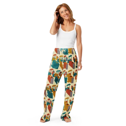 Market Geometry on a Women's Pajama Pants