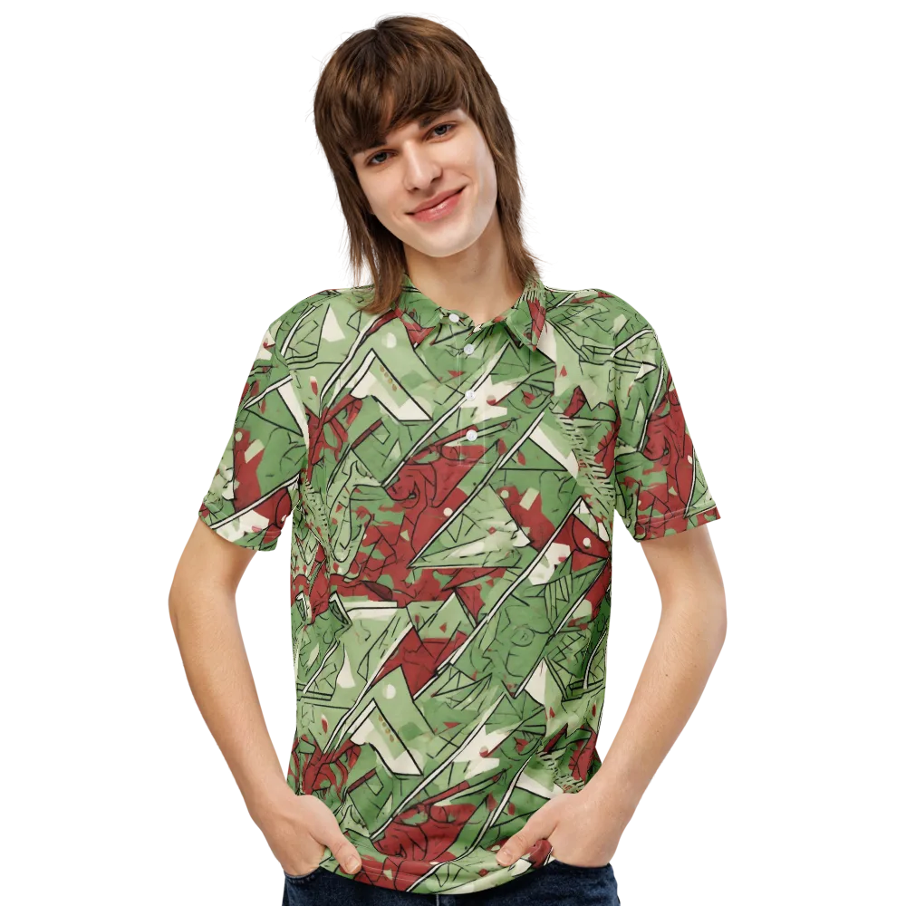 Redwood Riddle on Men's Slim Fit Polo Shirt — Front