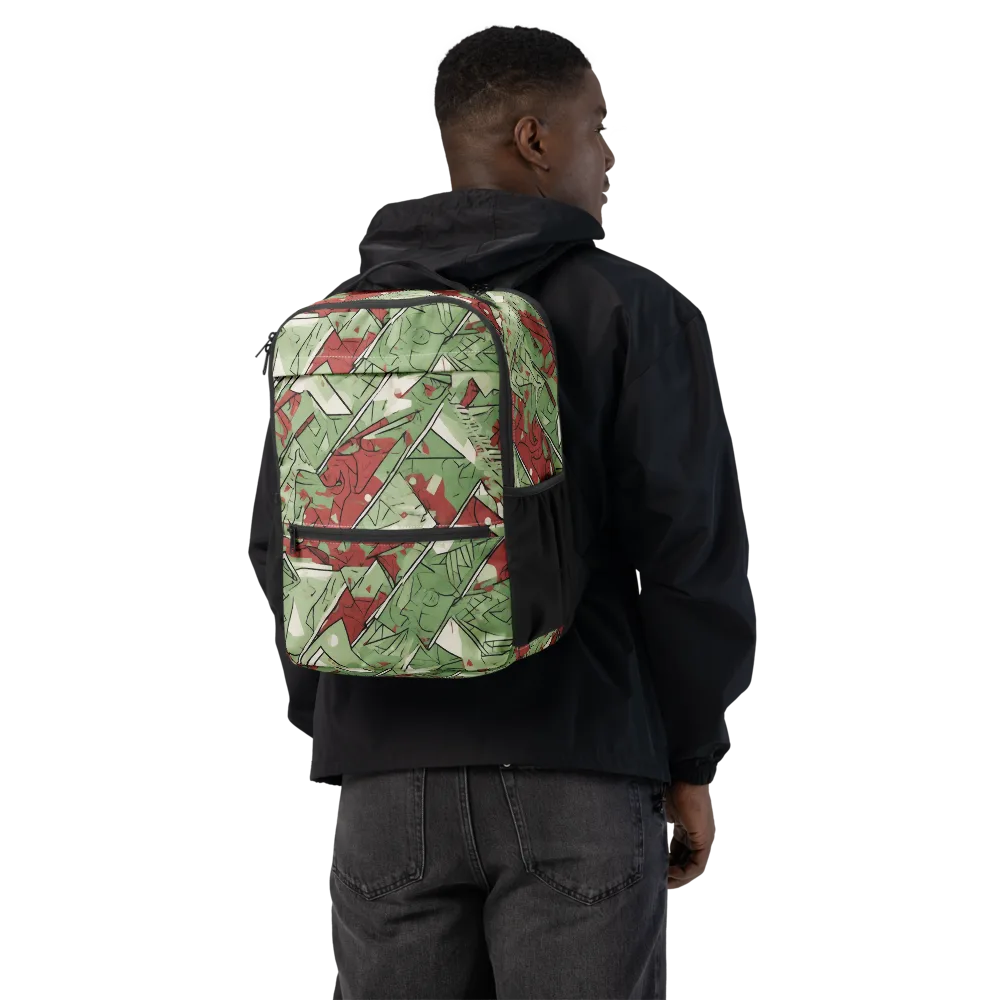 Redwood Riddle on Utility Backpack — Back