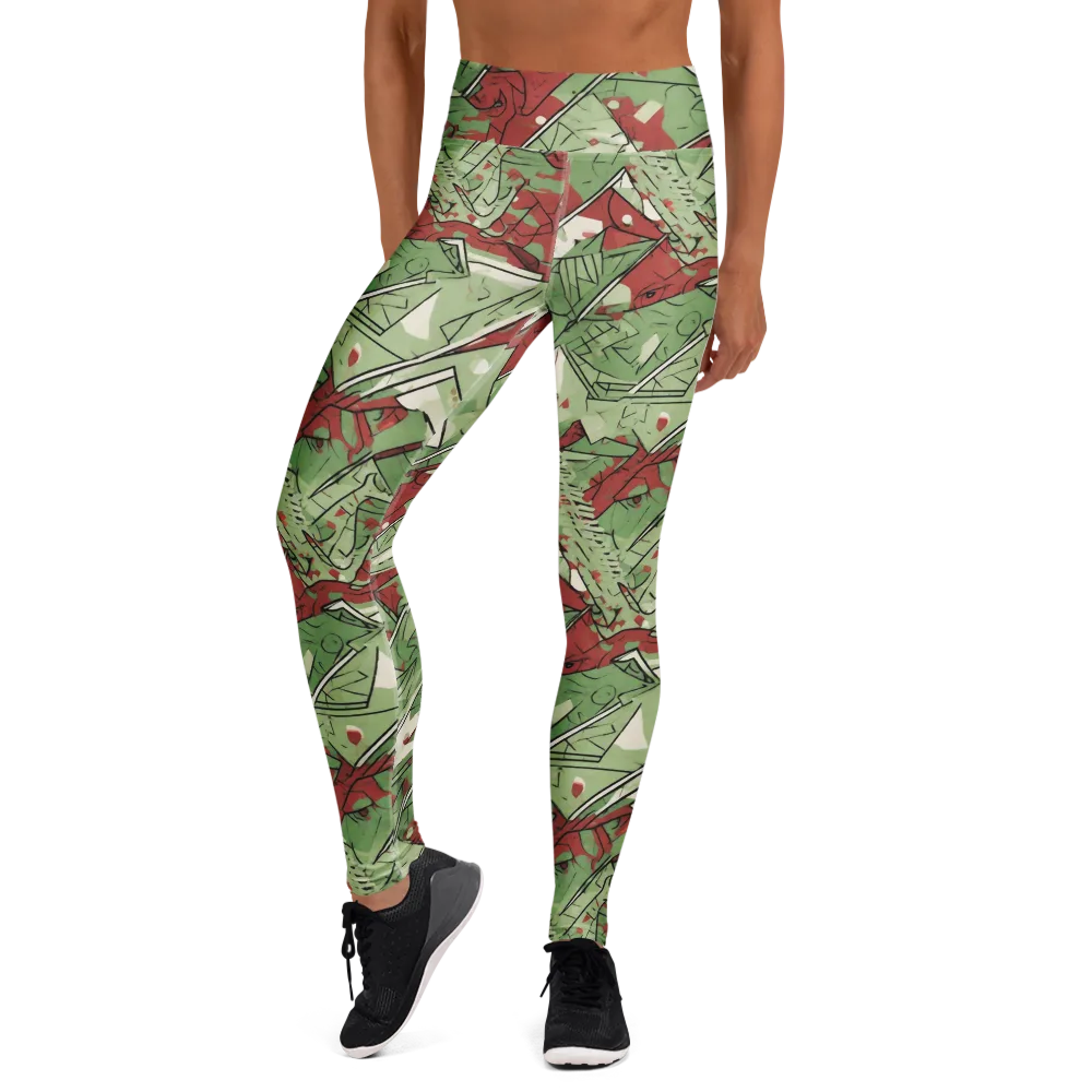 Redwood Riddle on Yoga Leggings — Front