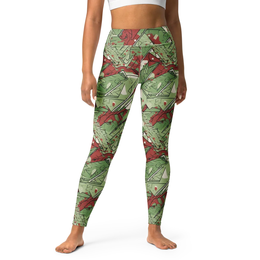 Redwood Riddle on Yoga Leggings — Front