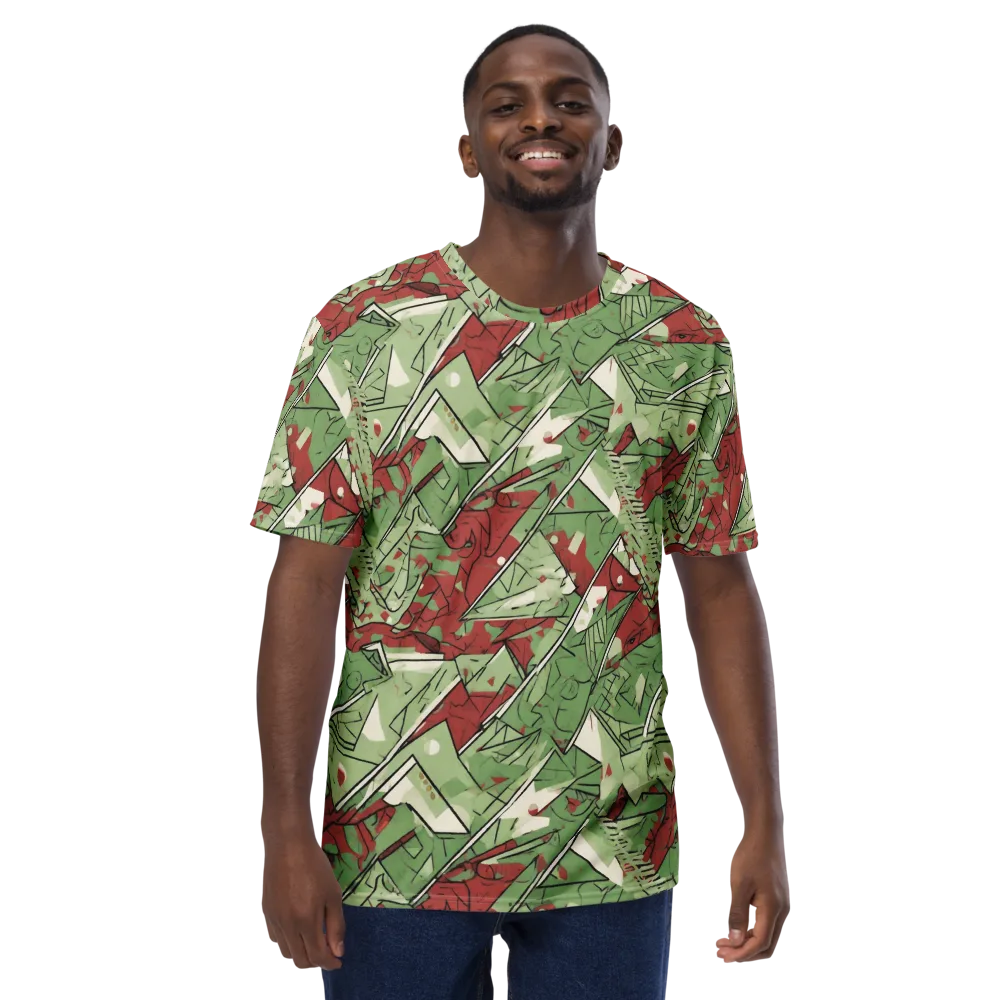 Redwood Riddle on Men's Crew Neck T-Shirt — Front