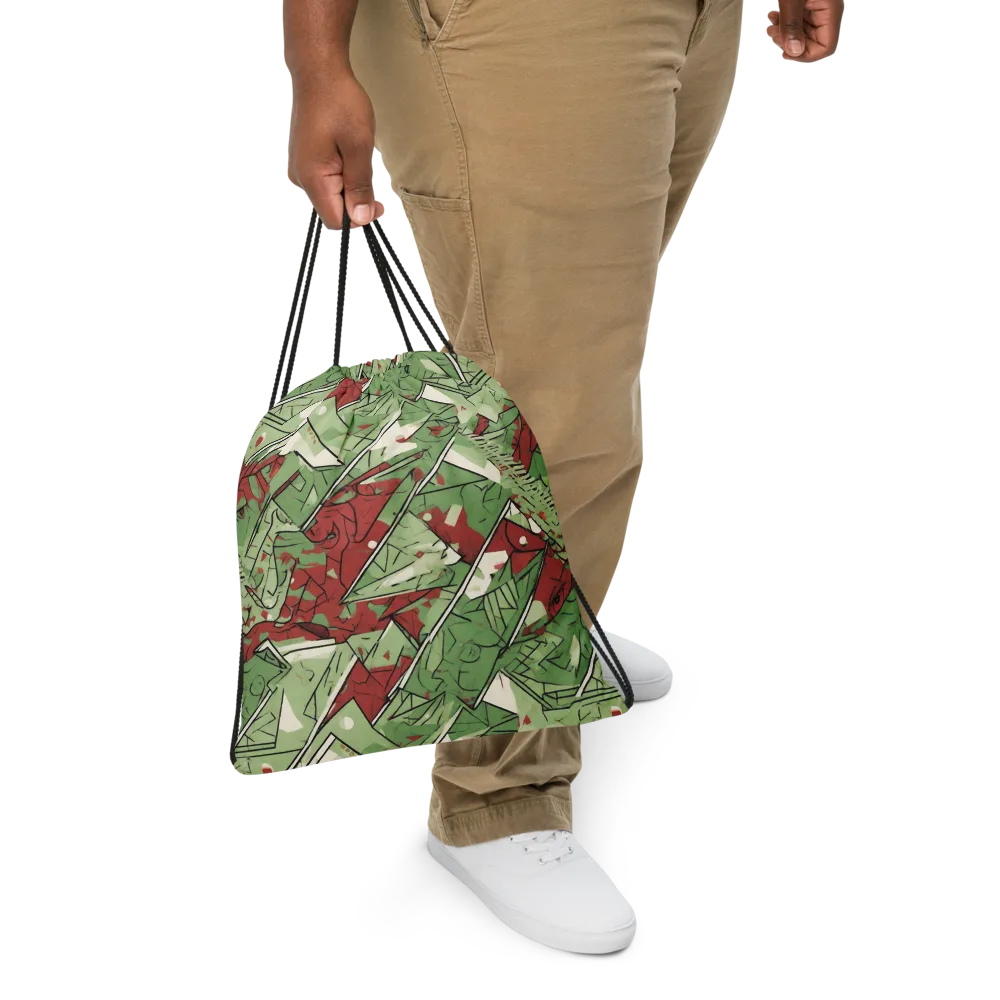 Redwood Riddle on Drawstring Bag — Front