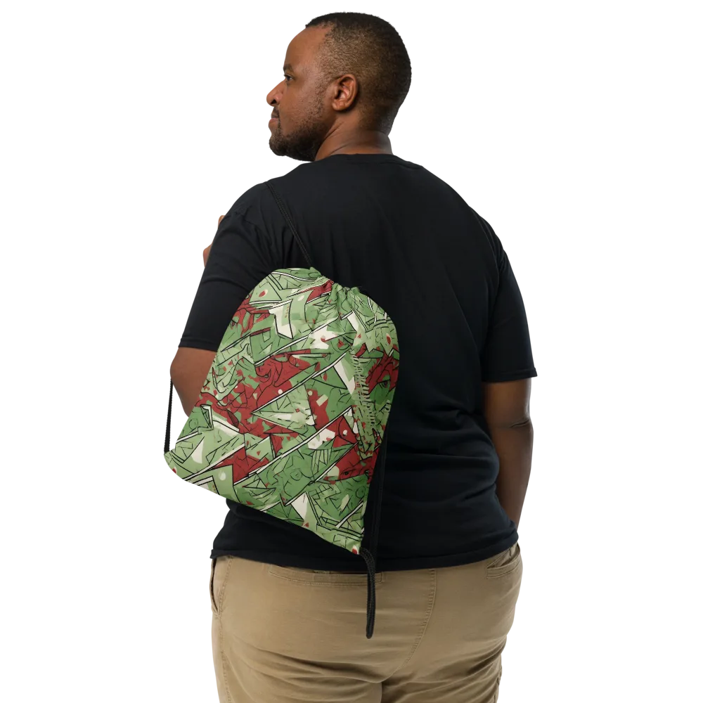Redwood Riddle on Drawstring Bag — Front