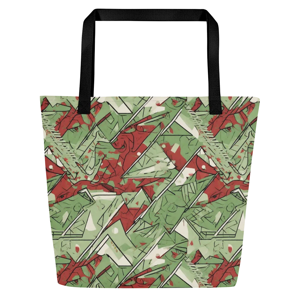 Redwood Riddle on Large Tote Bag W/ Pocket — Front