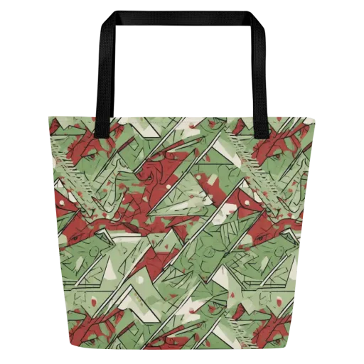 Redwood Riddle on a Large Tote Bag W/ Pocket