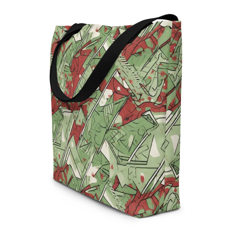 Redwood Riddle on Large Tote Bag W/ Pocket — Front