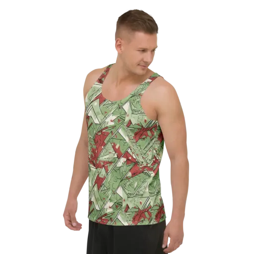 Redwood Riddle on a Men's Tank Top