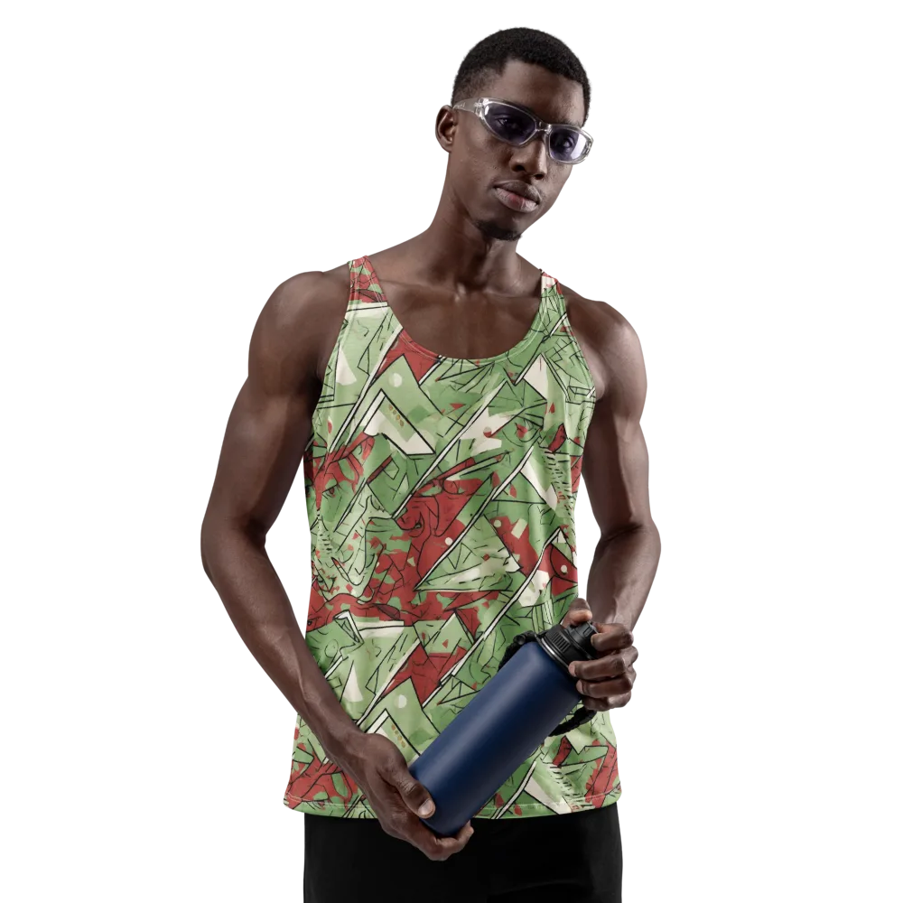 Redwood Riddle on Men's Tank Top — Front