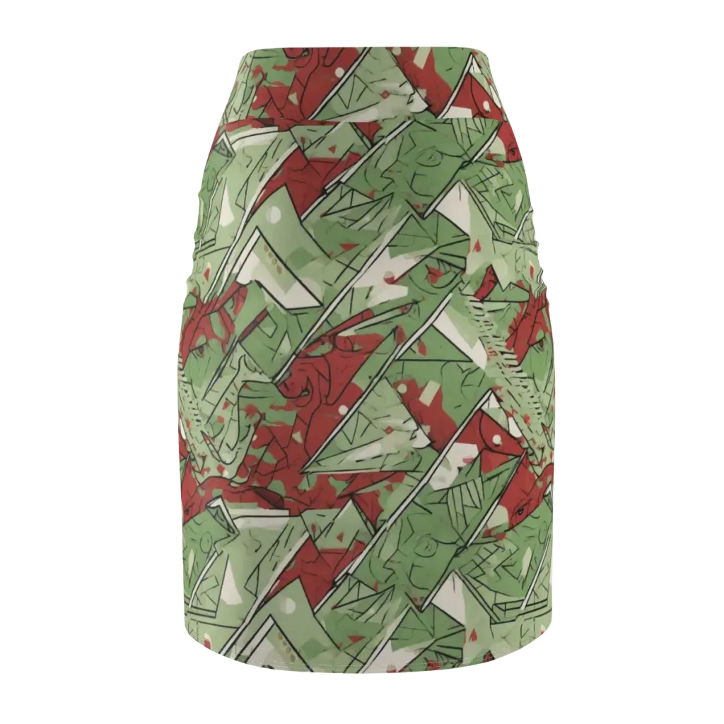 Redwood Riddle on Pencil Skirt — Back