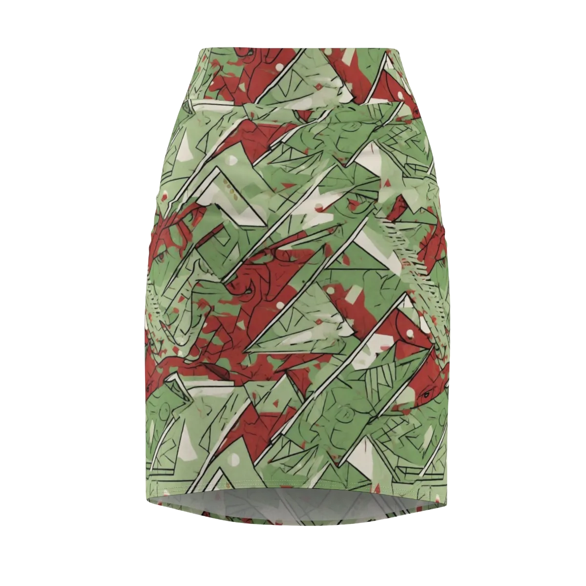Redwood Riddle on Pencil Skirt — Front
