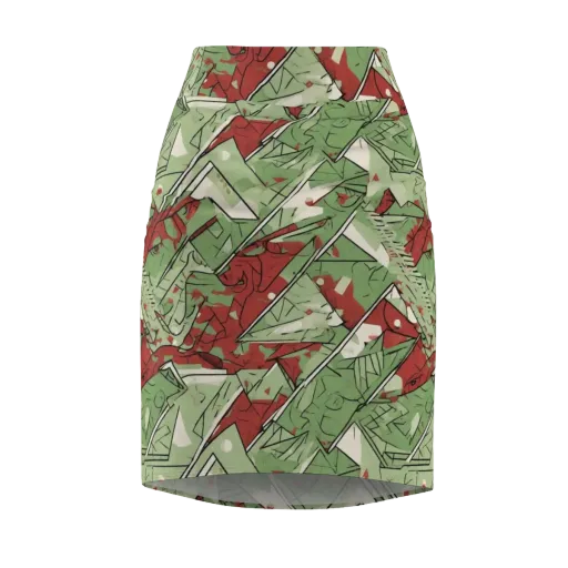 Redwood Riddle on a Pencil Skirt