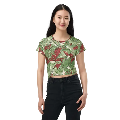 Redwood Riddle on a Crop Tee