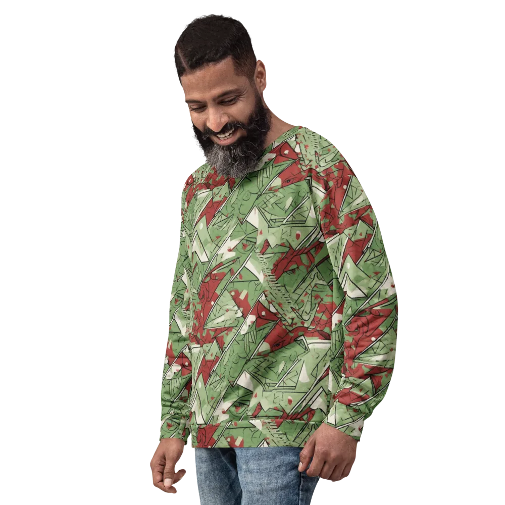 Redwood Riddle on Sweatshirt — Left Front