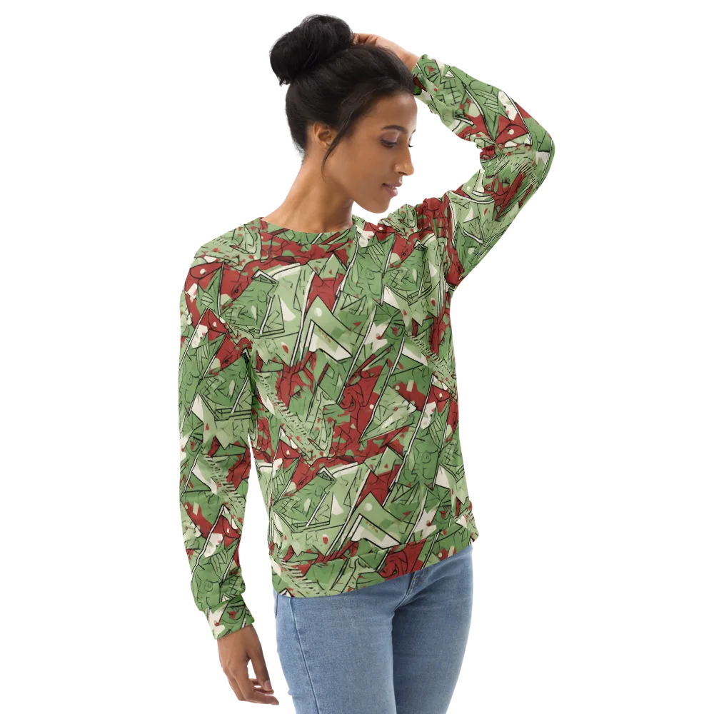 Redwood Riddle on Sweatshirt — Right Front
