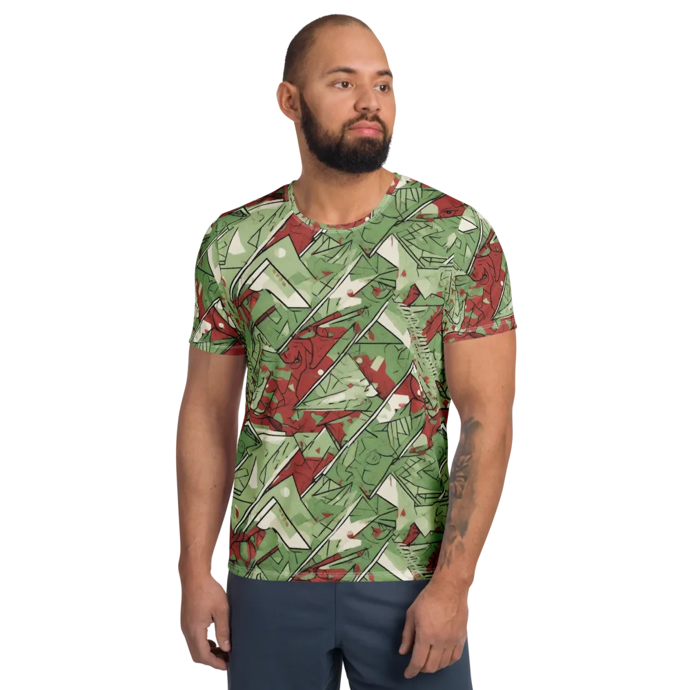 Redwood Riddle on Men's Athletic T-Shirt — Front