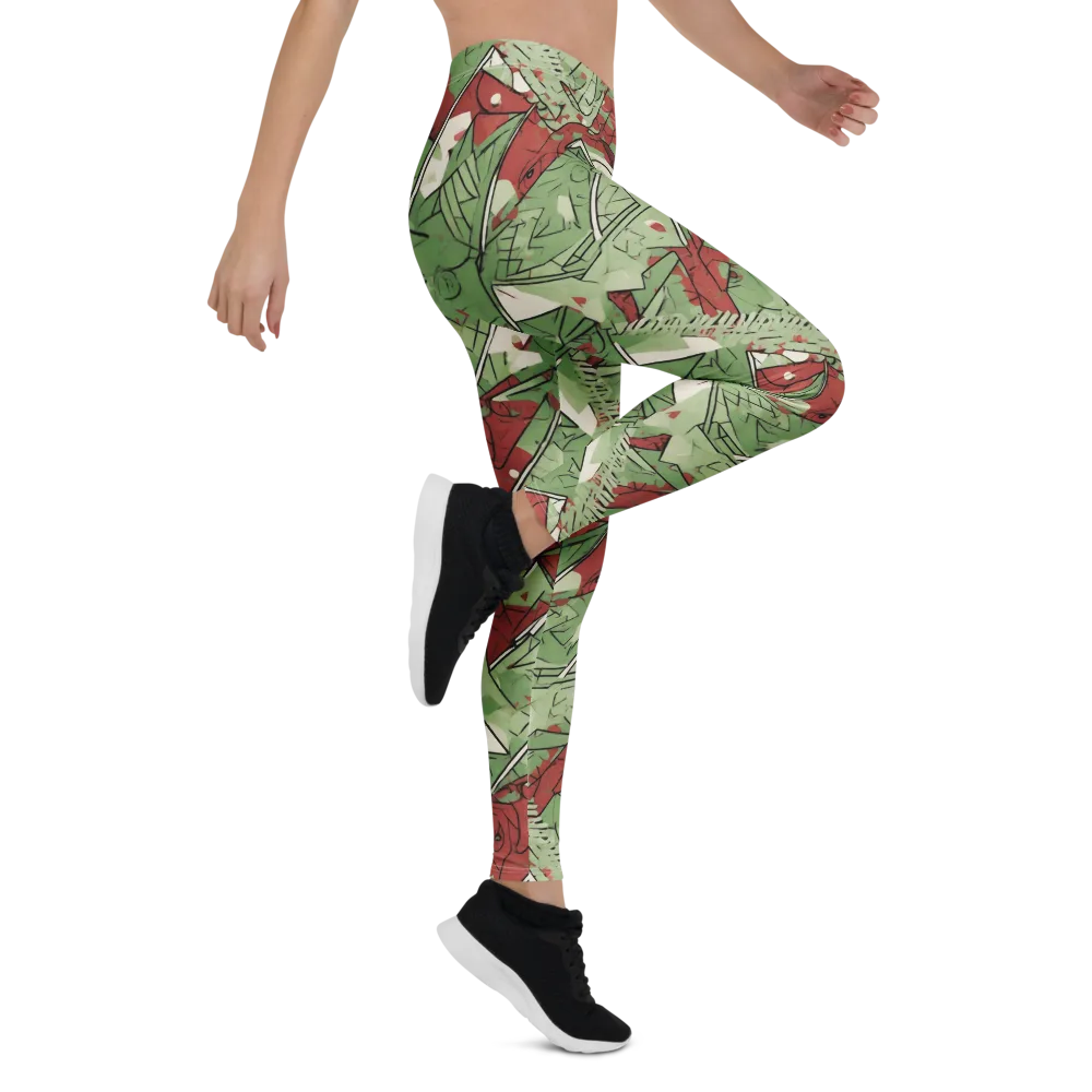 Redwood Riddle on Leggings — Right