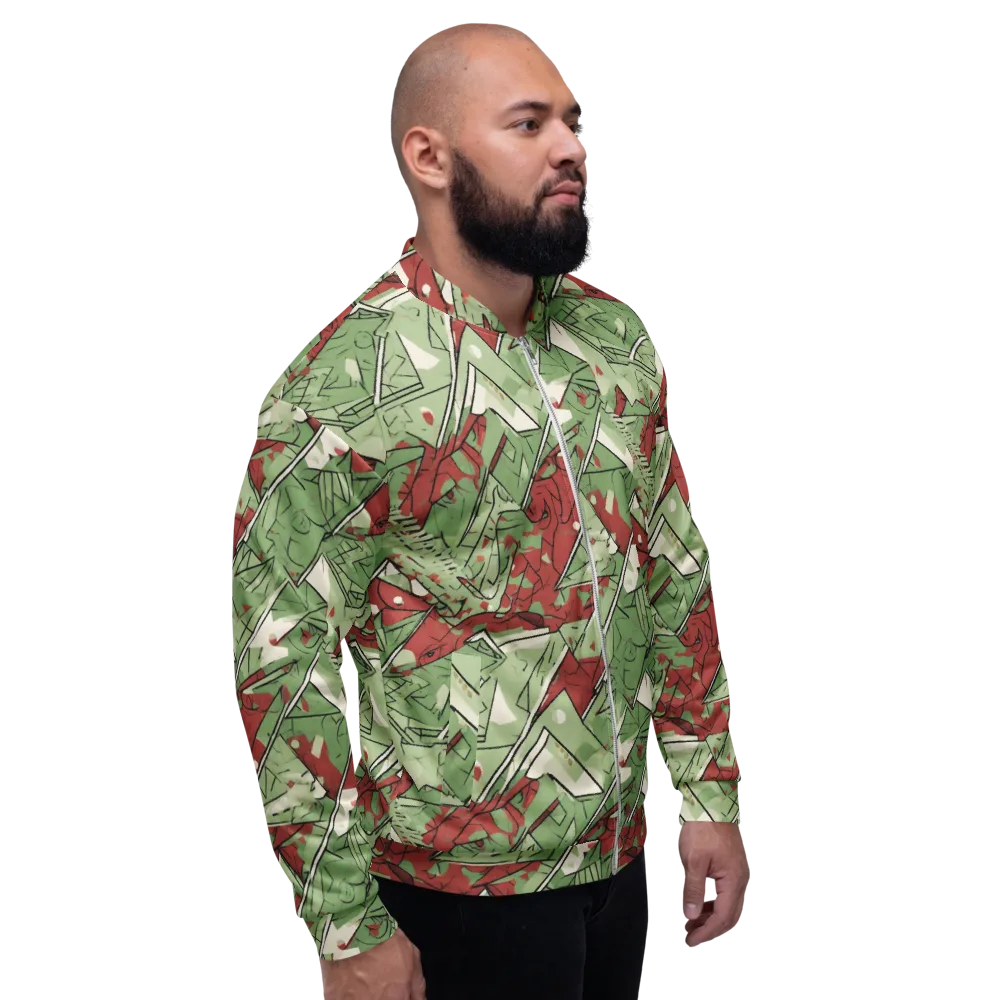 Redwood Riddle on Bomber Jacket — Right