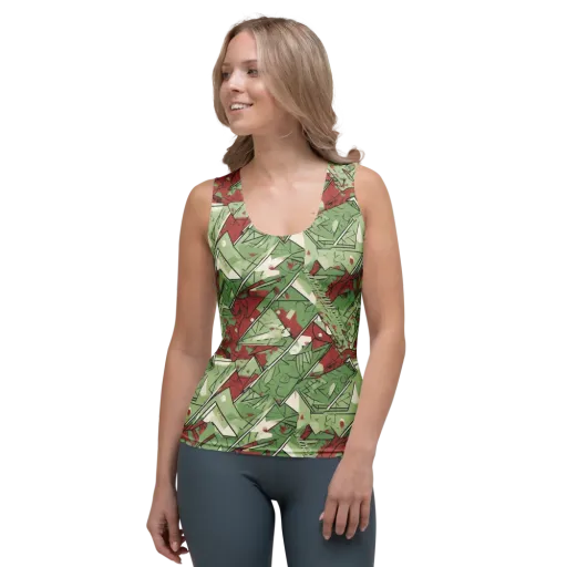 Redwood Riddle on a Women's Tank Top