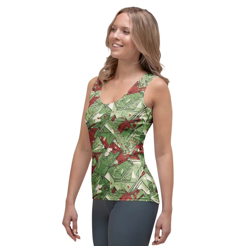 Redwood Riddle on Women's Tank Top — Left Front