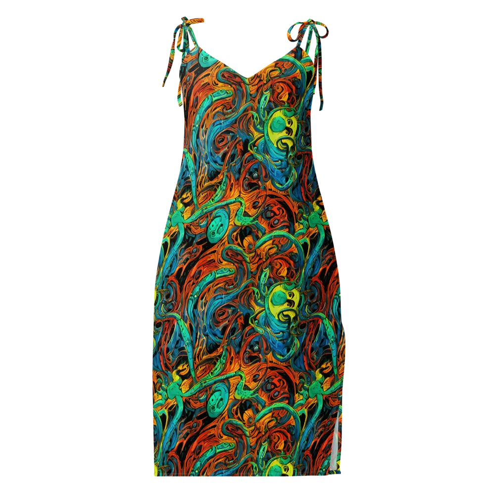 Flaming Mirage on Slip Dress — Front