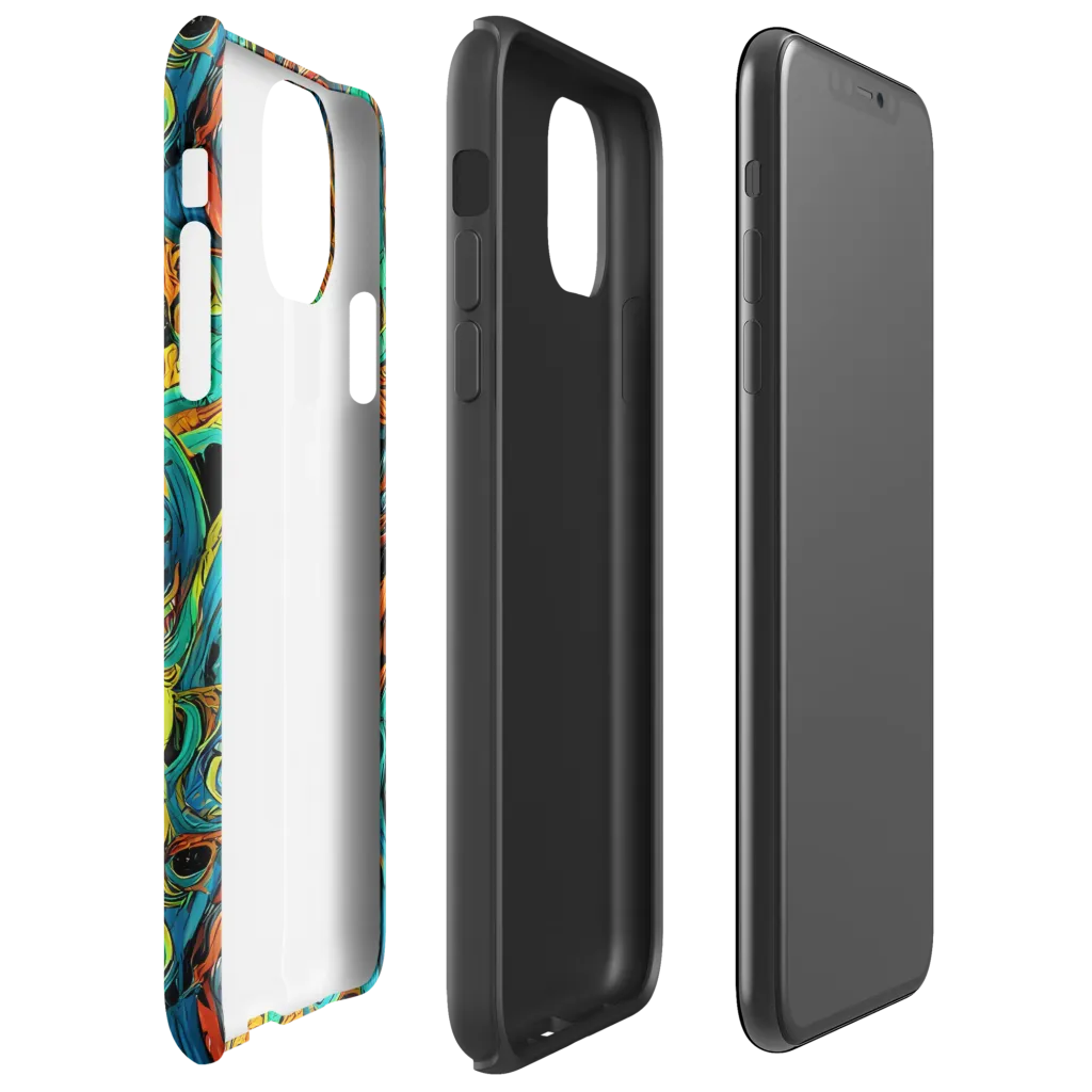 Flaming Mirage on Tough Case for iPhone® — Right
