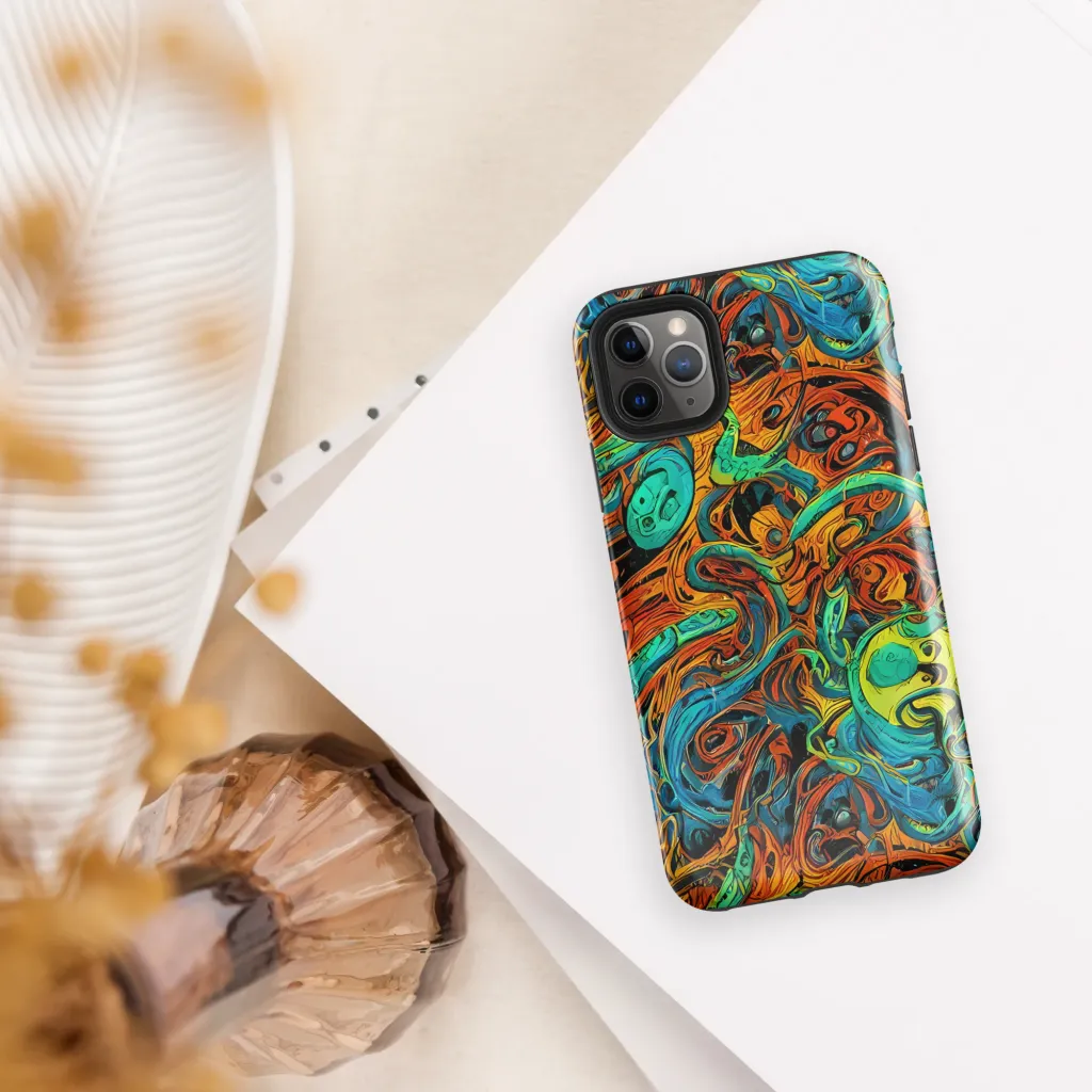 Flaming Mirage on Tough Case for iPhone® — Front