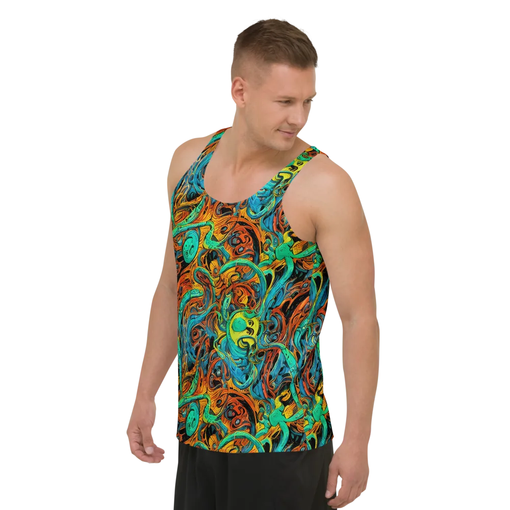 Flaming Mirage on Men's Tank Top — Left Front
