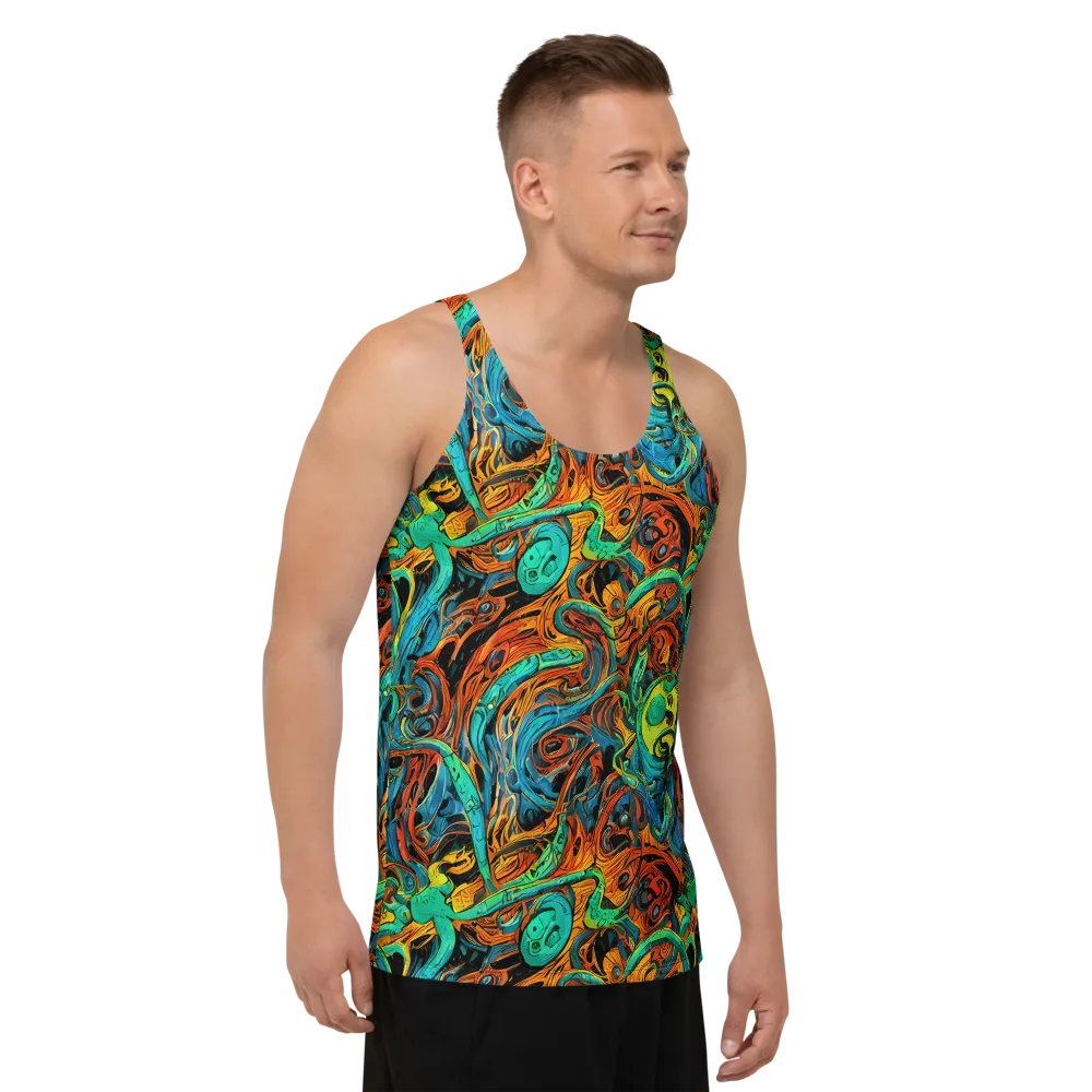 Flaming Mirage on Men's Tank Top — Right Front