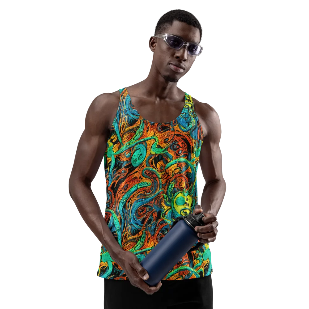 Flaming Mirage on Men's Tank Top — Front