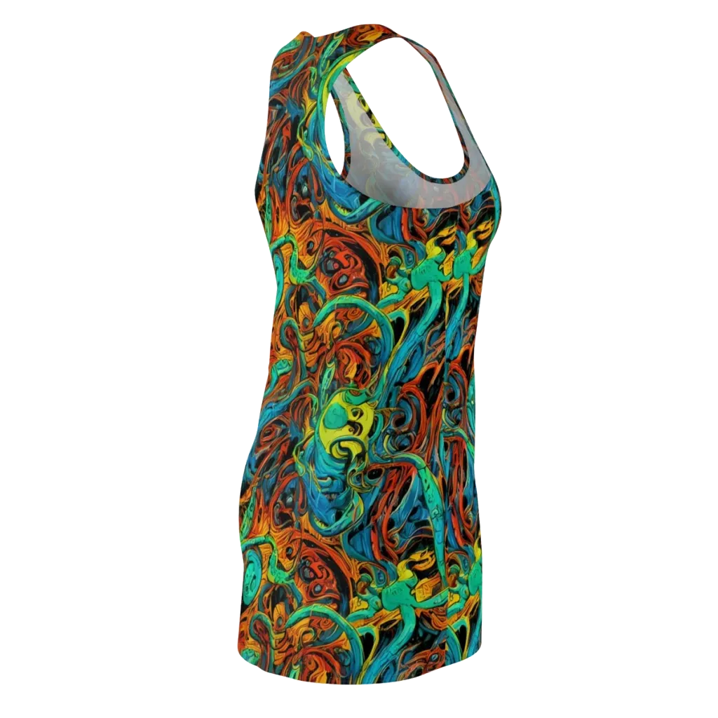 Flaming Mirage on Racerback Dress — Back Side
