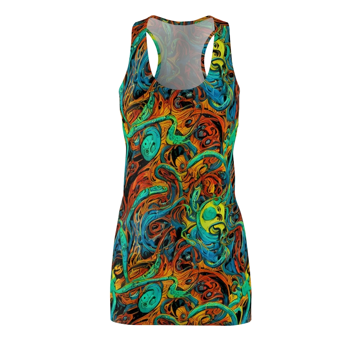 Flaming Mirage on Racerback Dress — Front