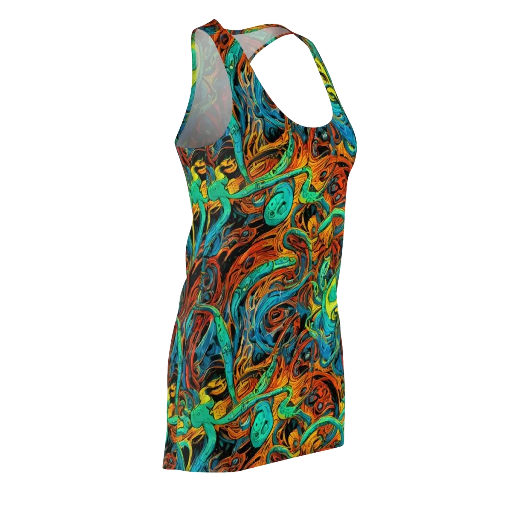 Flaming Mirage on Racerback Dress — Front Side