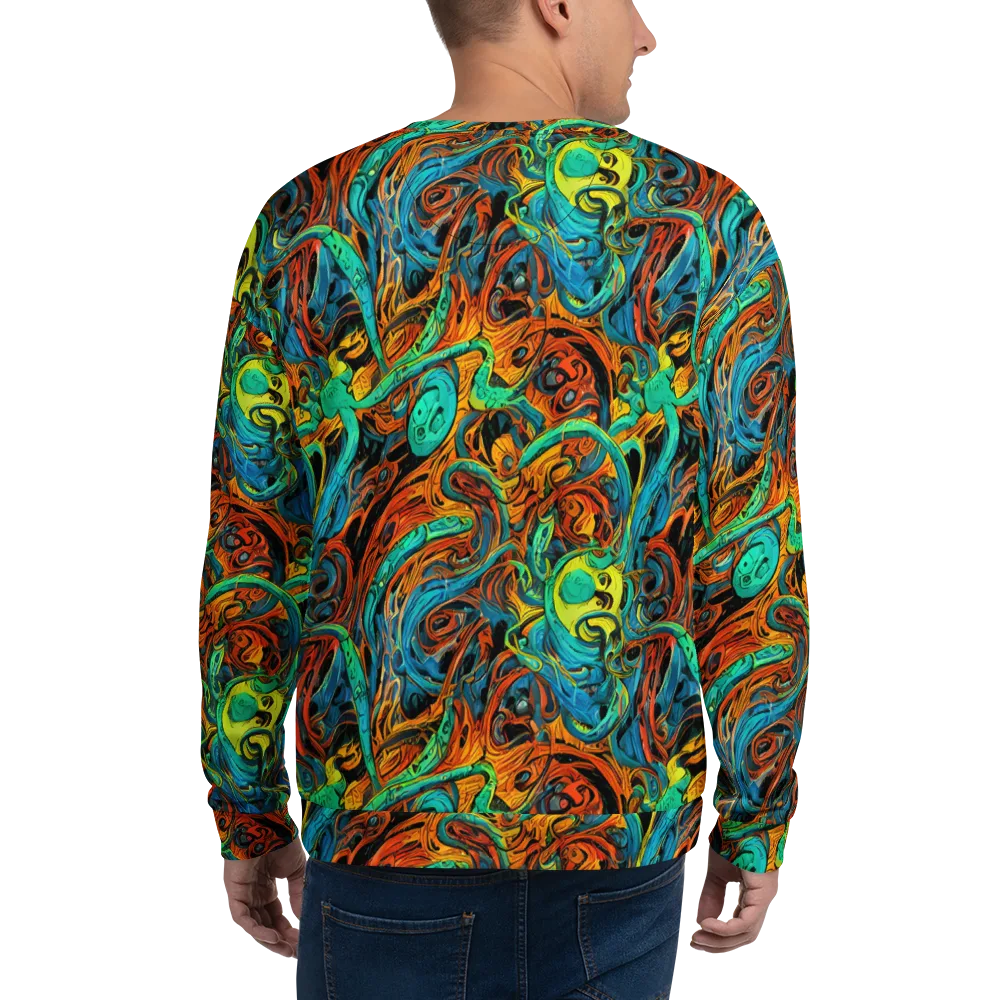 Flaming Mirage on Sweatshirt — Back