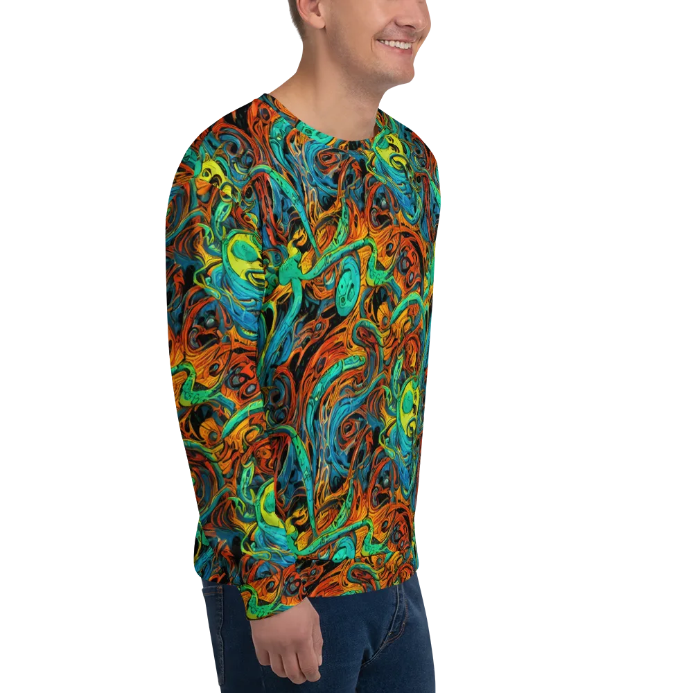 Flaming Mirage on Sweatshirt — Right Front