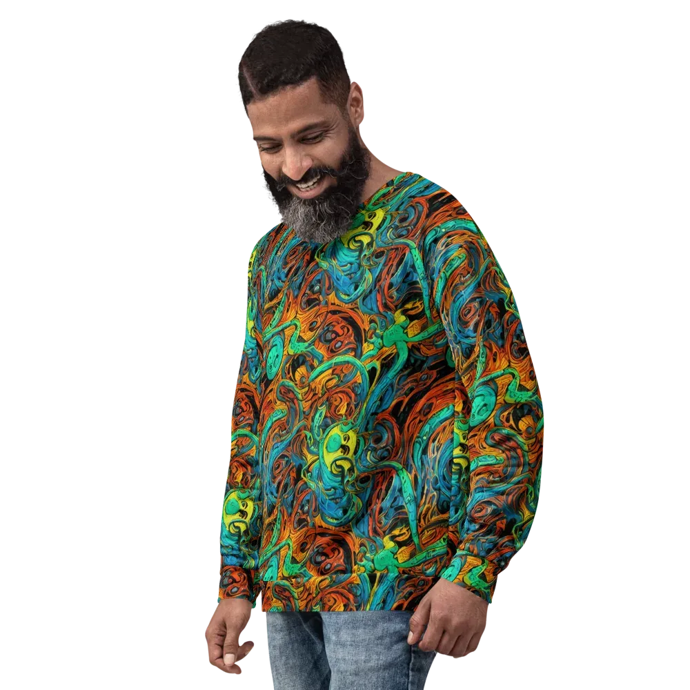 Flaming Mirage on Sweatshirt — Left Front