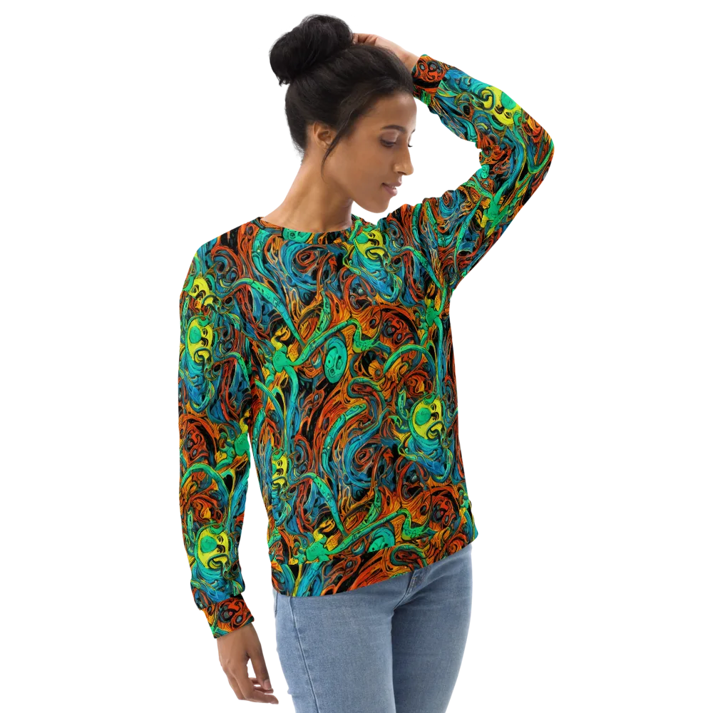 Flaming Mirage on Sweatshirt — Right Front