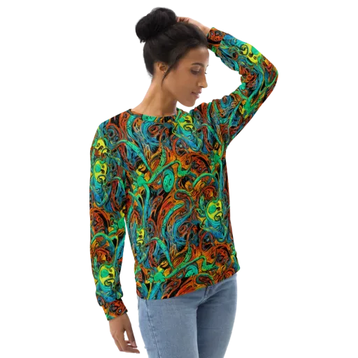 Flaming Mirage on a Sweatshirt