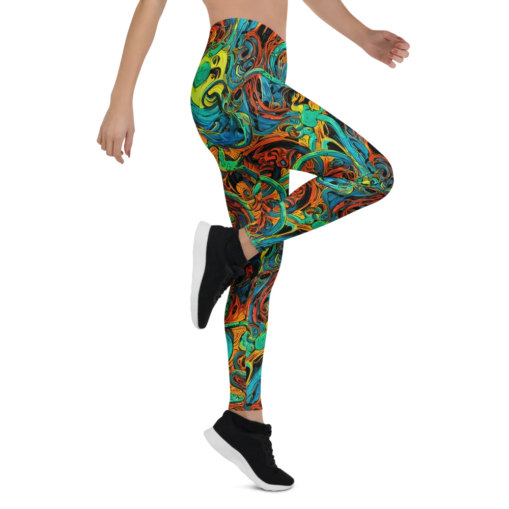 Flaming Mirage on Leggings — Right