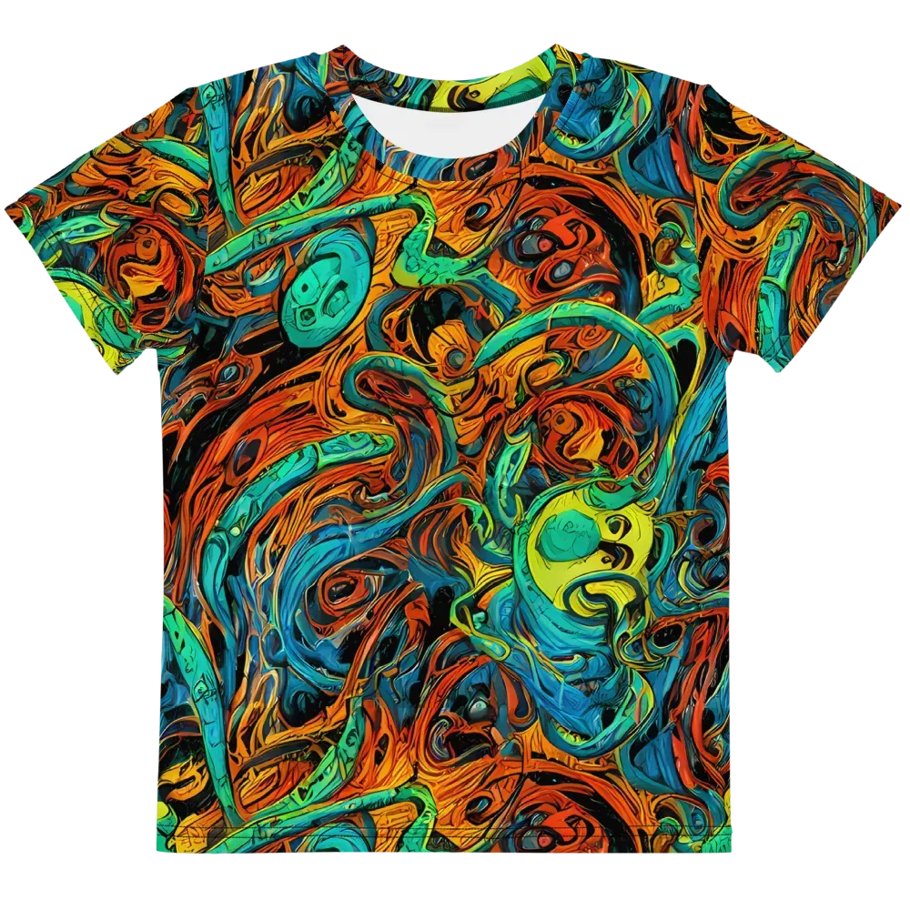 Flaming Mirage on Kids Crew Neck T-Shirt — Front