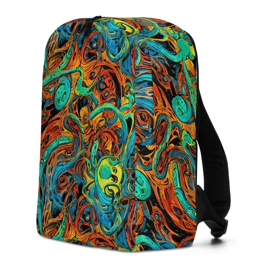 Flaming Mirage on Minimalist Backpack — Left